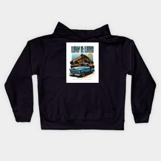 Low & Lush - A Lifestyle In Motion - Vintage Truck Kids Hoodie